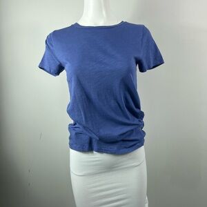 J. Crew Women's Short-Sleeve Crewneck Tee in Periwinkle Blue